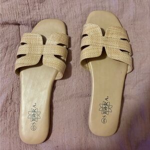 SFERRA Women's Beige Woven Sandals